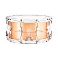 Ludwig Acrolile 14" x 6.5" Brushed Copper Snare Drum