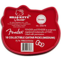 Fender® x Hello Kitty® Pick Tin, 18 Pack