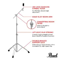 Pearl BC-830 Boom Cymbal Stand w/ Uni-Lock Tilter