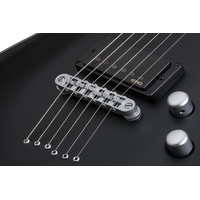 Schecter C-1 Platinum Electric Guitar in Satin Black