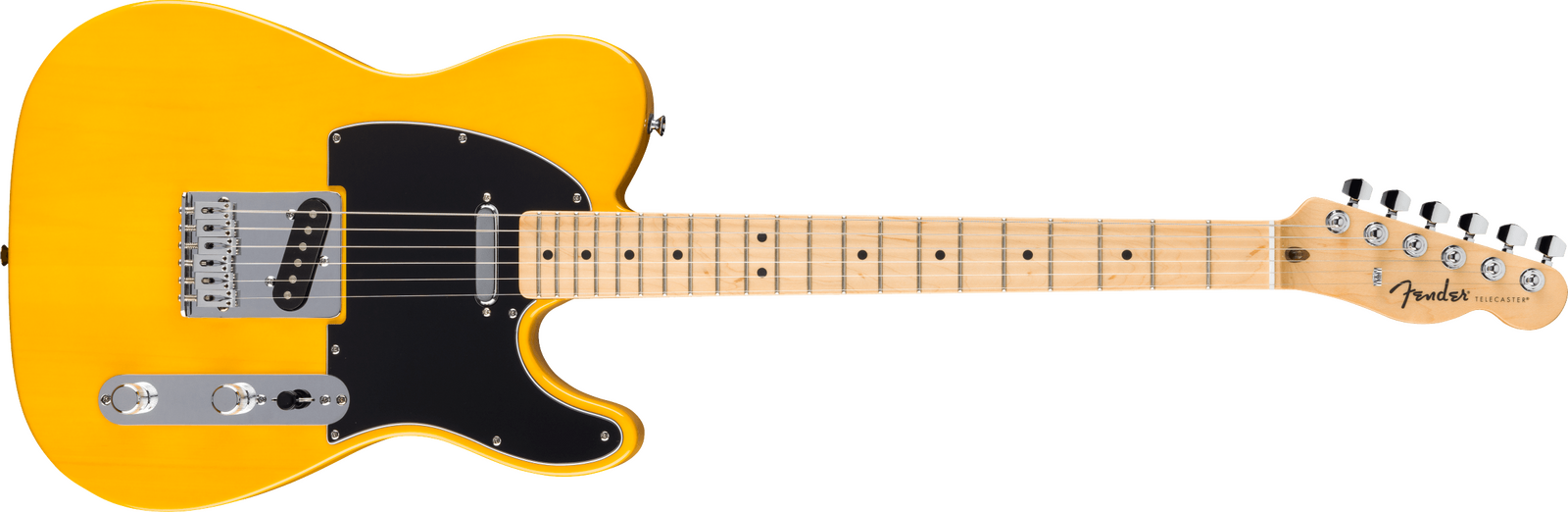 Standard Telecaster®, Maple Fingerboard, Black Pickguard, Butterscotch Blonde