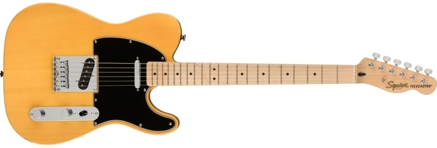 Affinity Series Telecaster®, Maple Fingerboard, Black Pickguard, Butterscotch Blonde