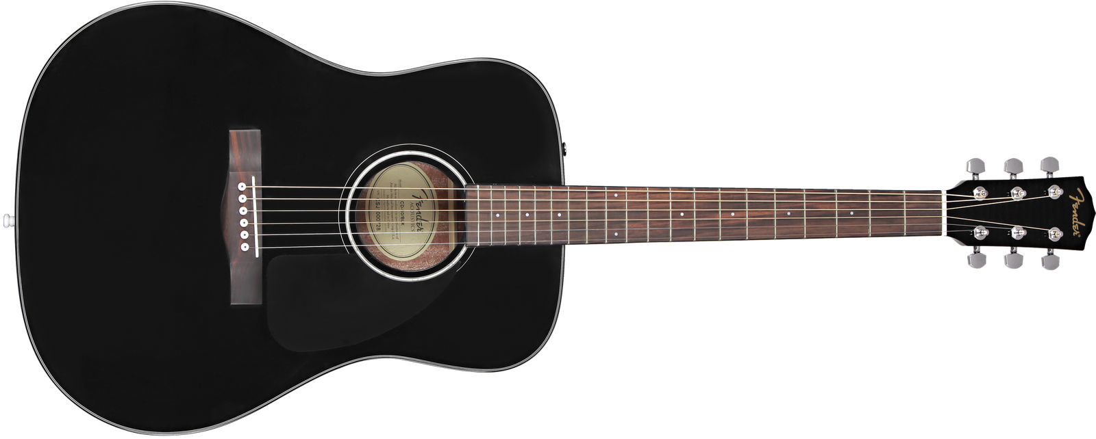 Fender CD-60 Acoustic Guitar Dreadnaught in Black