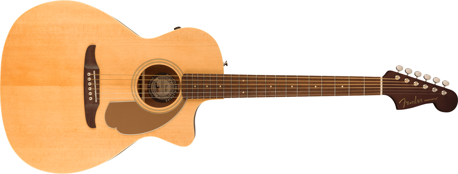 Fender Newporter Player Acoustic Electric Guitar in Natural