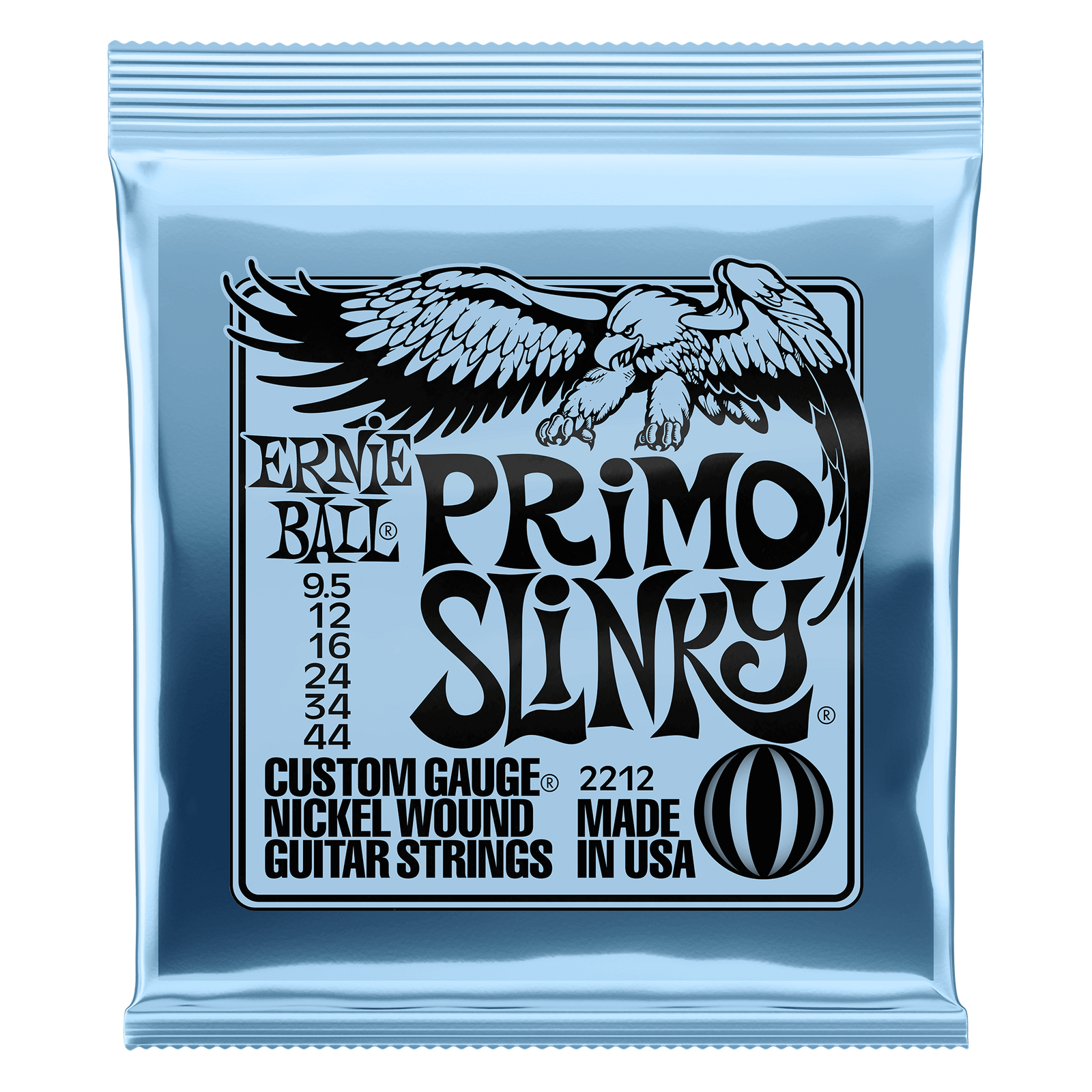 Primo Slinky Nickel Wound Electric Guitar Strings 9.5-44 Gauge