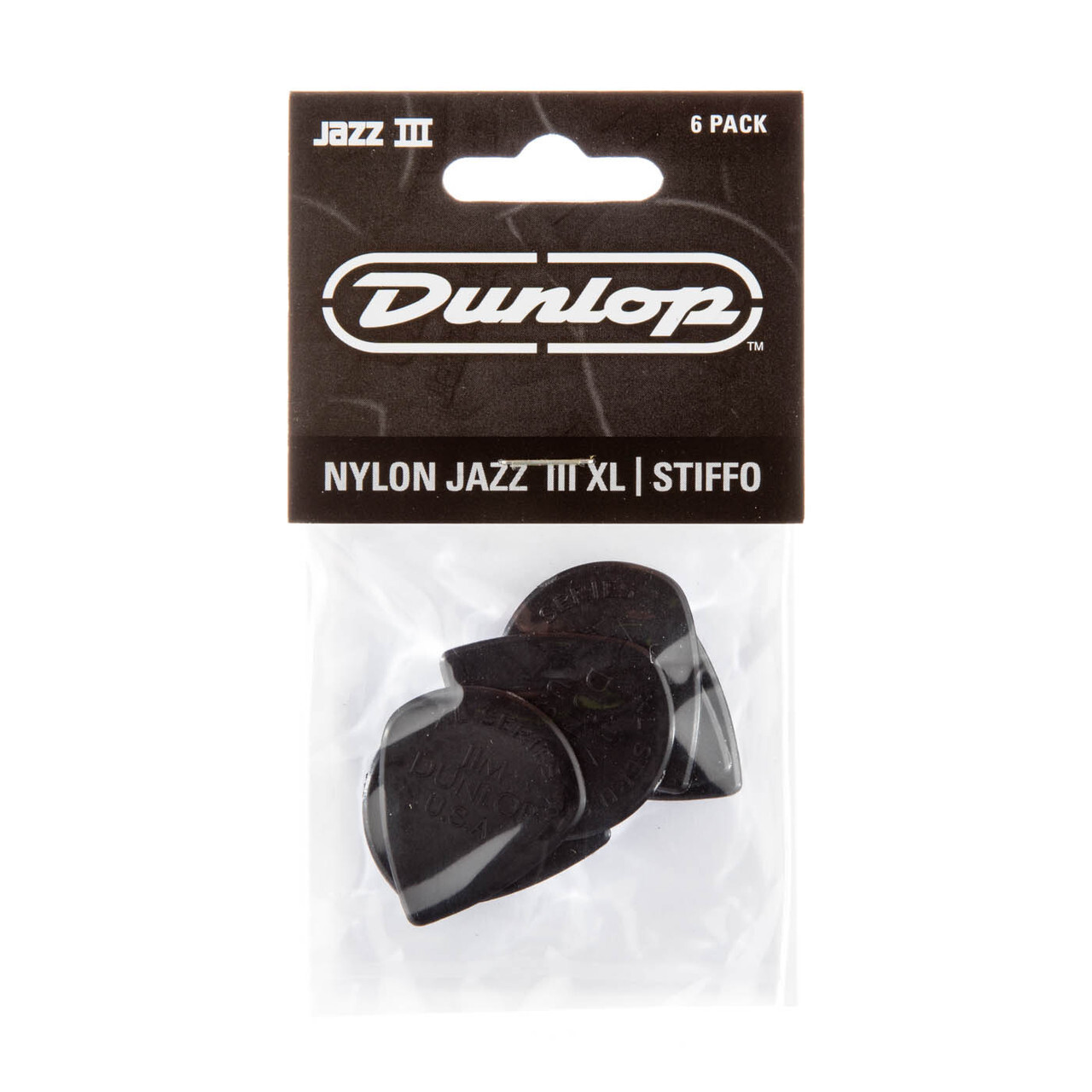 Dunlop Jazz III XLS Black Pick Pack