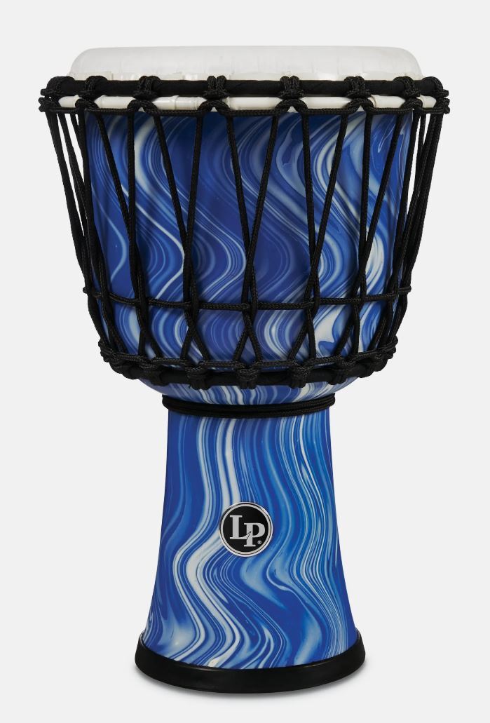 Circle 7" Rope Djembe - Blue Marble