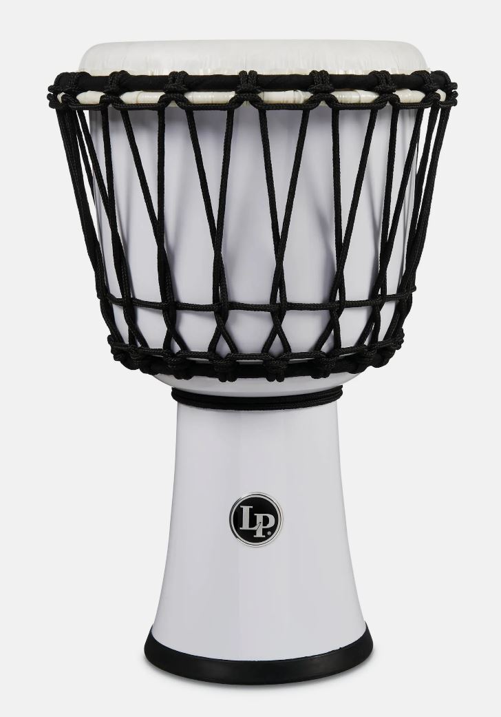 Circle 7" Rope Djembe - White